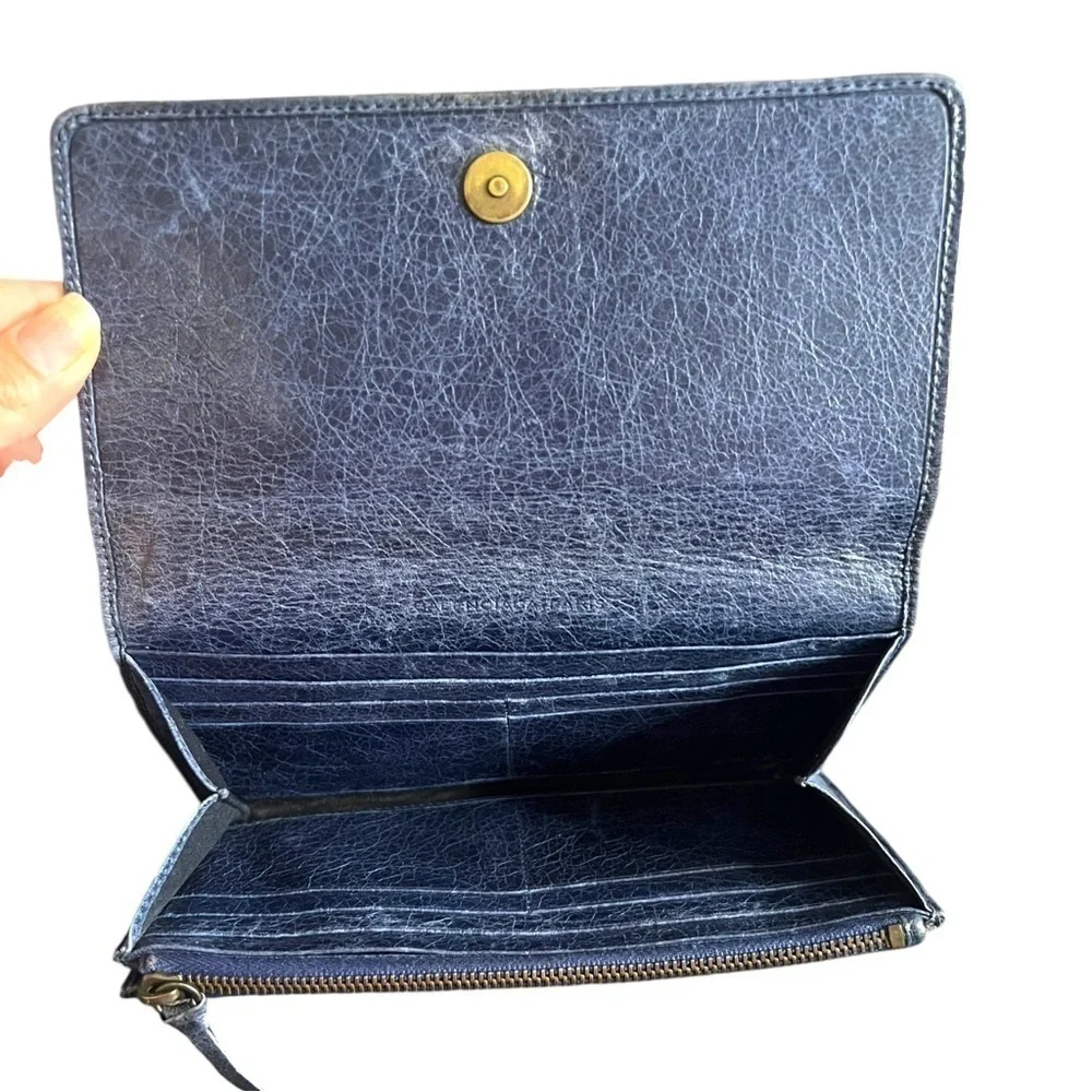 BALENCIAGA Moto Le City Giant Blue 
Lambskin Leather Handbag &  Wallet - Picture 7 of 17